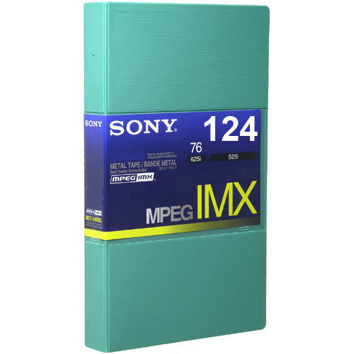 Sony BCT124MXL MPEG IMX Video Cassette Large