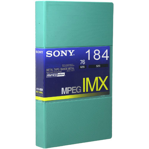 Sony BCT184MXL MPEG IMX Video Cassette Large