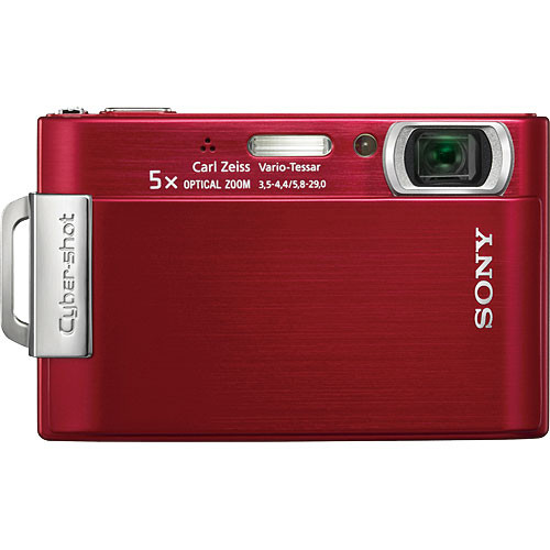 Sony Cybershot DSCT200 Digital Camera (Red) DSCT200/R B&H Photo