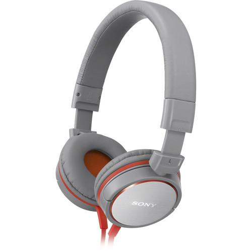 Sony MDR-ZX600 Headphones (Gray) MDRZX600/GRAY B&H Photo Video