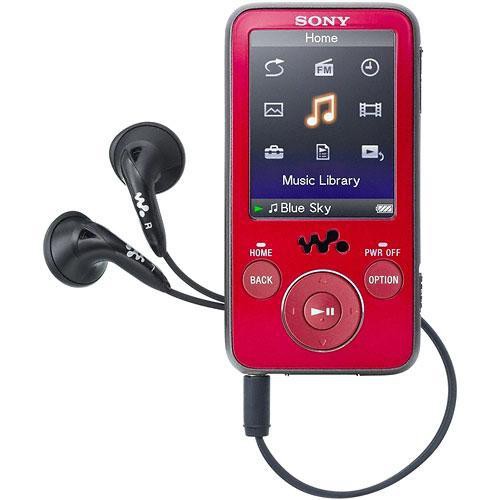 Sony NWZ-E438FRED 8GB Walkman Video MP3 Player (Red)