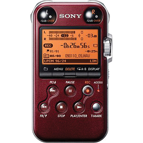 Sony PCM-M10 Portable Audio Recorder (Red) PCMM10/R B&H Photo