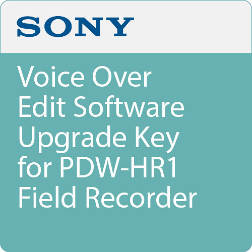 Sony Voice Over Edit Software Upgrade Ke
