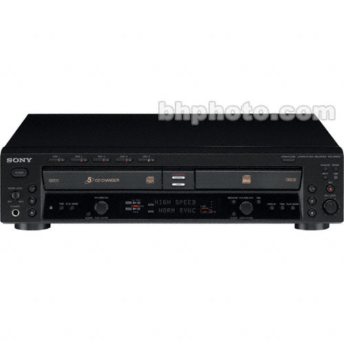 Sony RCD-W500C 5 CD Changer and Recorder RCDW500C B&H Photo