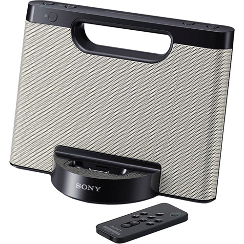 Sony RDPM5iP Portable Speaker for iPod + iPhone RDPM5IPSIL B&H
