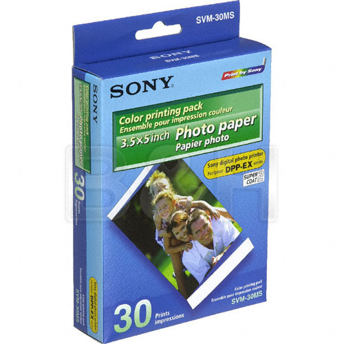 Sony SVM30MS Borderless Compact Print Pack SVM30MS B&H Photo