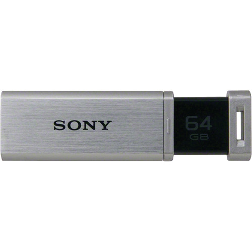 Sony 64GB Micro Vault USMQ USB Flash Drive (Silver) USM64GQ/S