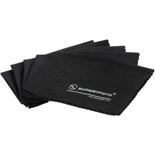 Sunwayfoto Lens Cleaning Cloths (5-Pack Black)