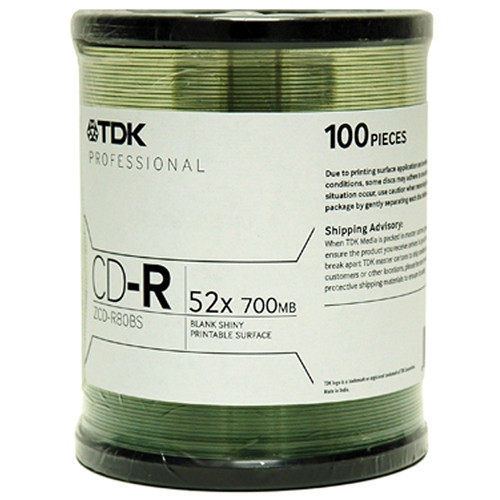 Tdk Cd R Compact Discs Spindle Pack Of 100 48968 Bandh Photo