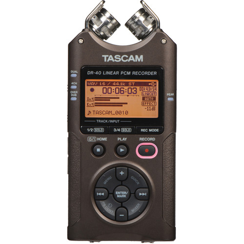 Tascam DR-40 On-Camera DSLR Audio Kit (Bronze) B&H Photo Video