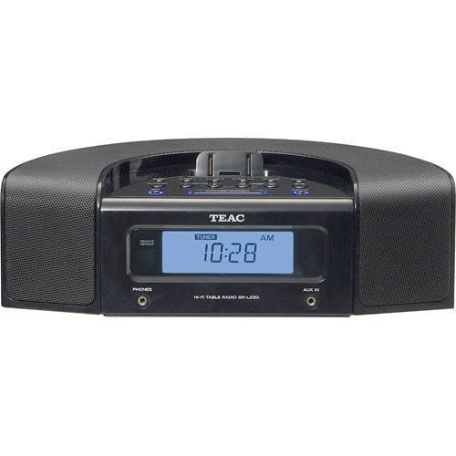 Teac SRL230IB AM/FM iPod Clock Radio (Black) SRL230IB B&H