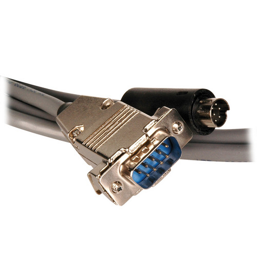 Laird Digital Cinema Plenum Visca Camera Control Cable 9-P D-Sub M to 8-P DIN M 75 Ft