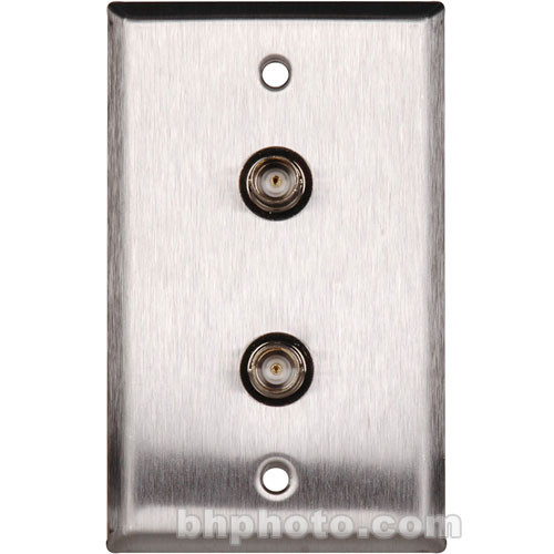 TecNec WP-L1102 Wall Plate with 2/Female BNC Connecters