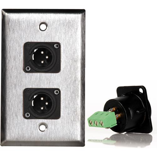 TecNec WPL-1114TB Stainless Steel 1-Gang Wall Plate