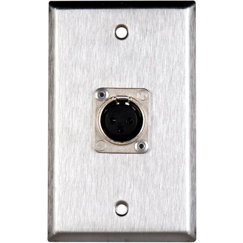 TecNec WPL-1117 Stainless Steel 1-Gang Wall Plate