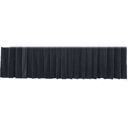 The Screen Works Drapery Panel for the 18'x13' Classic Screen - 15 oz Encore IFR Polyvelour - Black