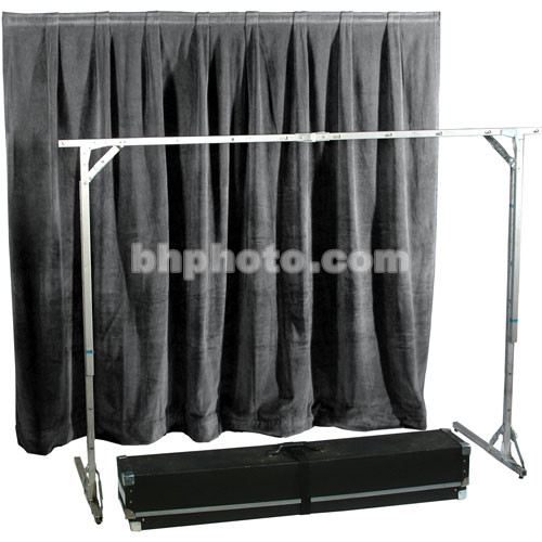 The Screen Works E-Z Fold Tech Surround (15 oz Encore IFR Polyvelour Gray)