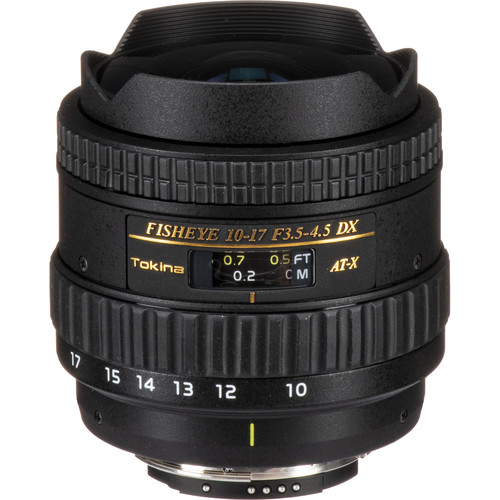 Tokina 10-17mm f/3.5-4.5 AT-X 107 DX AF Fisheye Lens for Nikon F
