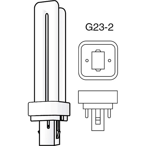 Ushio 9W Double Tube 2P Base 2700K