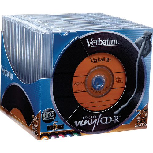 Verbatim CD R Digital Vinyl Color Disc 25 94588 B H Photo Video verbatim-cd-r-digital-vinyl-color-disc-25-94588-b-h-photo-video