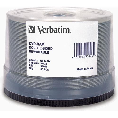 Verbatim  DVD RAM 9.4GB Disc (50) 95026