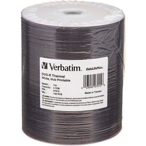 Verbatim DVD-R 4.7GB 16x Thermal Printab