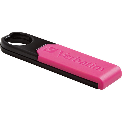 VER97757 - Verbatim 8GB Micro Plus USB Flash Drive - Hot Pink