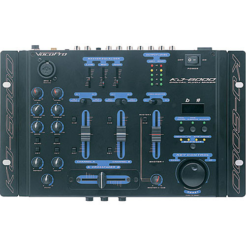 VocoPro KJ 6000 Rack Mountable Karaoke DJ Mixer With Key KJ 6000