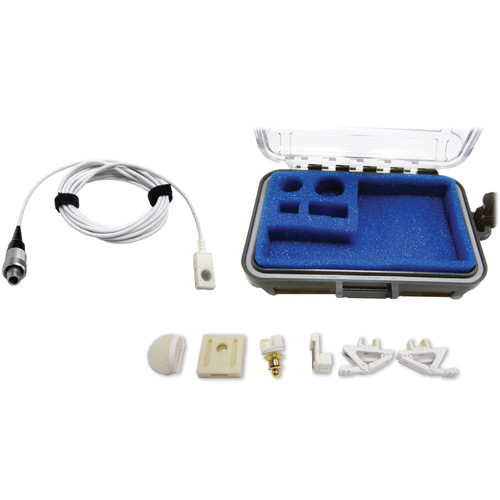 Voice Technologies VT500 Omnidirectional Lavalier Condenser Microphone (White LEMO 3-Pin Connector)