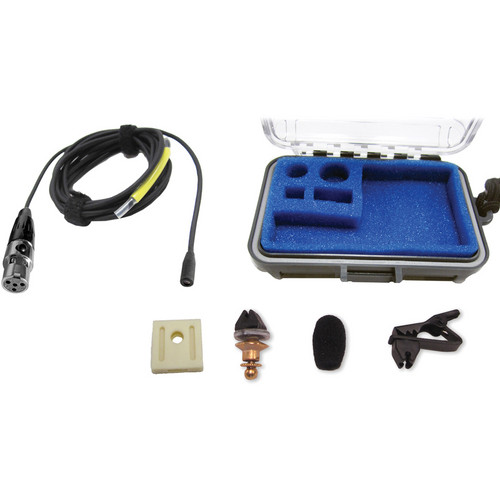 Voice Technologies VT403 Vocal Omnidirectional Lavalier Microphone with TA4F Connector (Black)