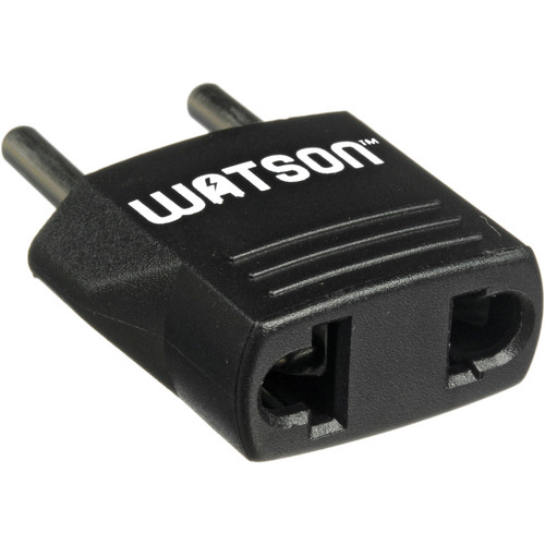 Watson 2-Prong USA to 2-Prong Europe Power Adapter Plug
