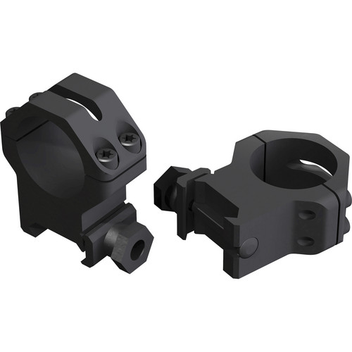 Weaver 4-hole Skeleton 30mm Riflescope Rings (Low Matte Black)