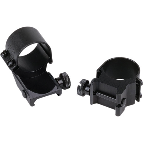 Weaver Detachable Extra High Extension Top Mount Rings (Matte Black 1
