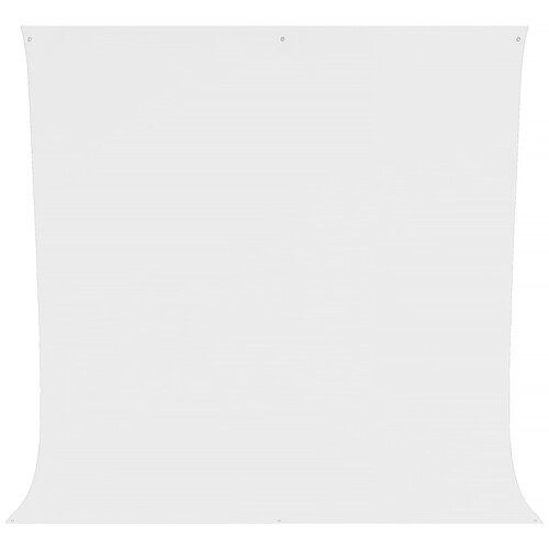 Westcott Wrinkle-Resistant Polyester Backdrop (High-Key White 9 x 10')