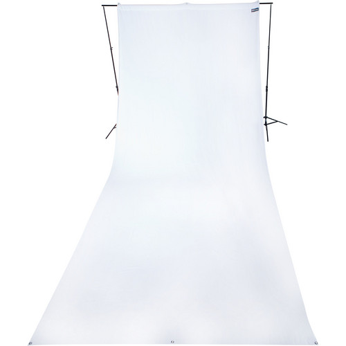 Westcott Wrinkle-Resistant Polyester Backdrop (High-Key White 9 x 20')
