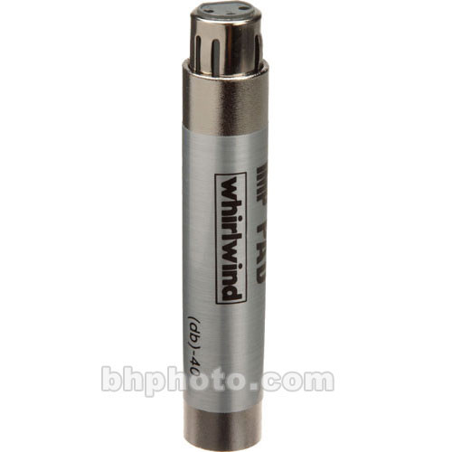 Whirlwind IMPAD10 - In-Line XLR Barrel 10 dB Pad