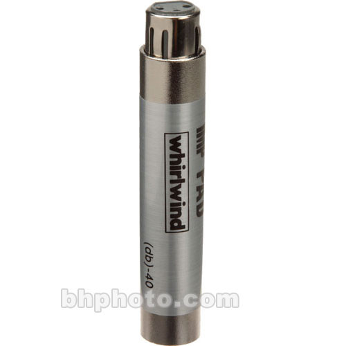 Whirlwind In-Line XLR Barrel 20 dB Pad