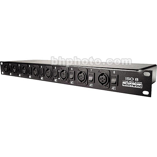 Whirlwind ISO-8 (XLR) Line Level Isolator and Balancer