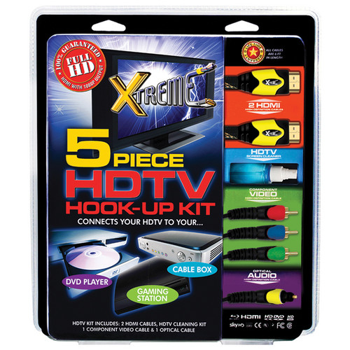 Xtreme Cables 5Piece HDTV HookUp Kit (Special Ed.) 75456 B&H