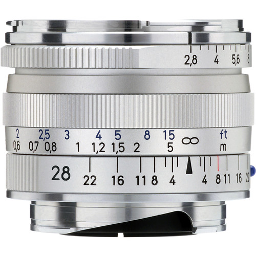 ZEISS Biogon T* 28mm f/2.8 ZM Lens (Silver)