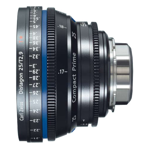 ZEISS Compact Prime Distagon 25mm/T2.9 Cinema Lens 1769315 B&H