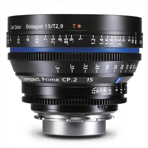 Zeiss Compact Prime CP.2 15mm/T2.9 T (Feet) Sony E Mount Lens