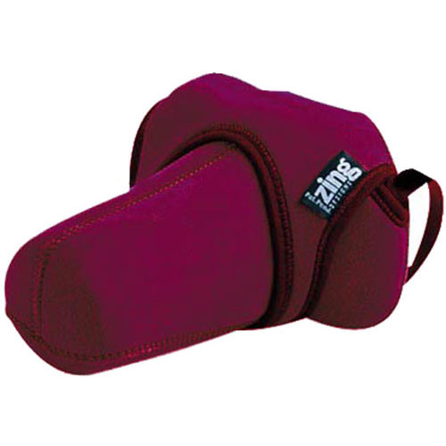 Zing Designs Large Zoom SLR Camera Cover (Burgundy) 520203 B&H