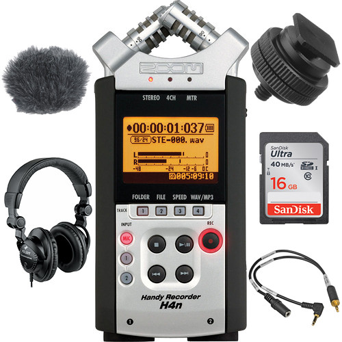 Zoom H4N OnCamera DSLR Audio Kit H4N B&H Photo Video