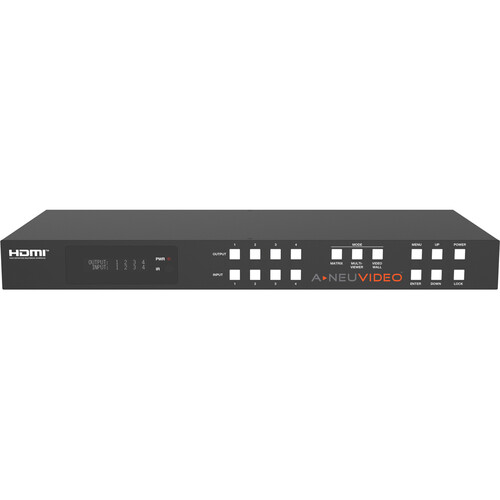 A-Neuvideo 4x4 UHD 4K60 HDR Multiviewer Seamless Video Switcher