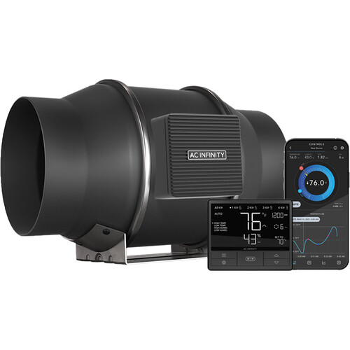 AC Infinity CLOUDLINE T6 Inline Mixed-Flow Duct Fan System (6