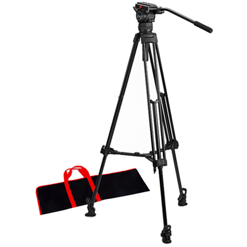 Acebil T705M Tripod with Mid-Level Spreader CH0 Head & Carry Case Kit