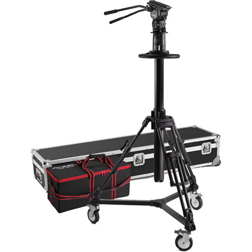 Acebil PD3800 Pedestal with Carrying Case D5 Dolly CH6 Head PB-5CS(L) Pan Bar