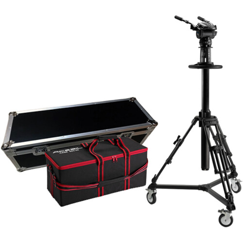 Acebil Pedestal PD3800 with Carrying Case D5 Dolly CH9 Head & Dual Pan Bars