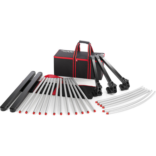 Acebil TR-480C Track Rail System with 90-Degree Curved Set Dolly and Cases